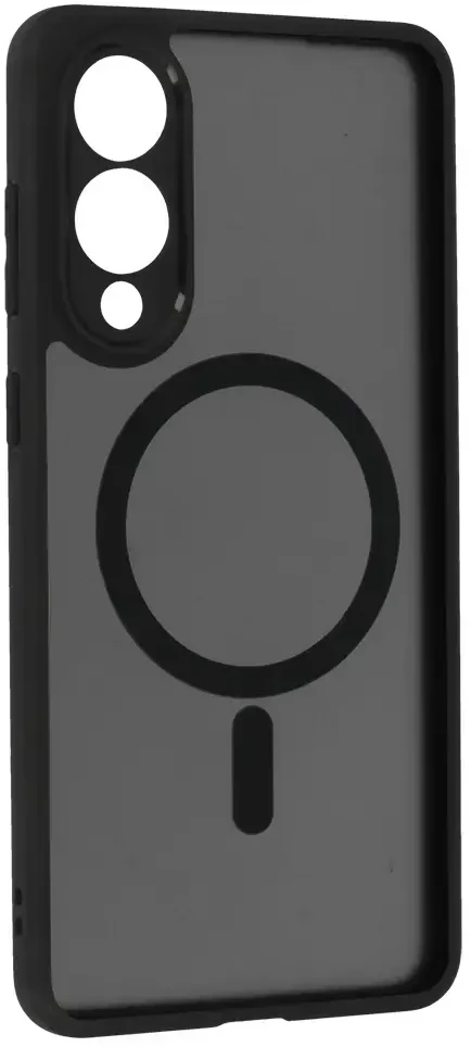 Fusion Accessories Topt Full Matte Mag Dėklas skirtas Samsung Galaxy S25 Edge juodos spalvos