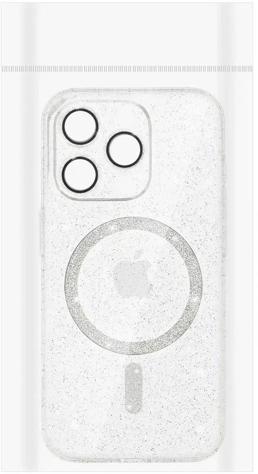 Fusion Accessories Tel Protect Glitter Magsafe dėklas skirtas Samsung Galaxy S26 Ultra skaidrus