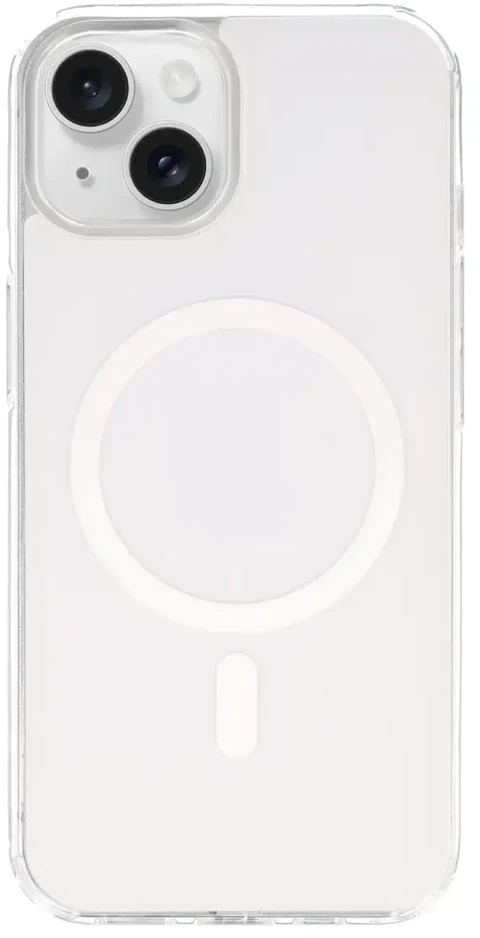 Fusion Accessories Tel Protect Glossy Magsafe dėklas skirtas Apple iPhone 15 baltos spalvos