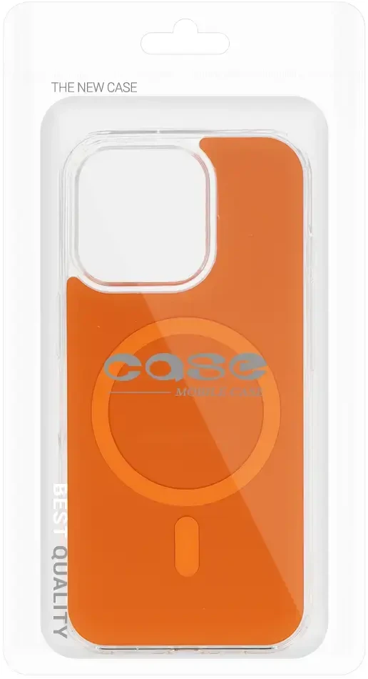 Fusion Accessories Tel Protect Glossy Magsafe dėklas skirtas Apple iPhone 15 Pro Max oranžinės spalvos
