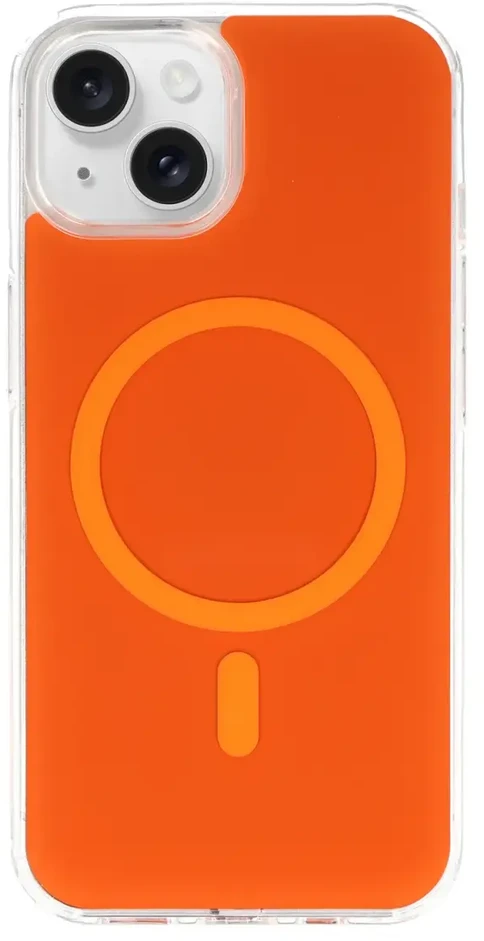 Fusion Accessories Tel Protect Glossy Magsafe dėklas skirtas Apple iPhone 15 oranžinės spalvos