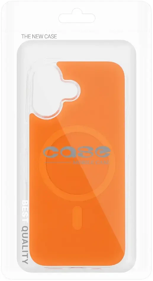 Toptel Tel Protect Glossy Magsafe dėklas skirtas Apple iPhone 17 oranžinės spalvos