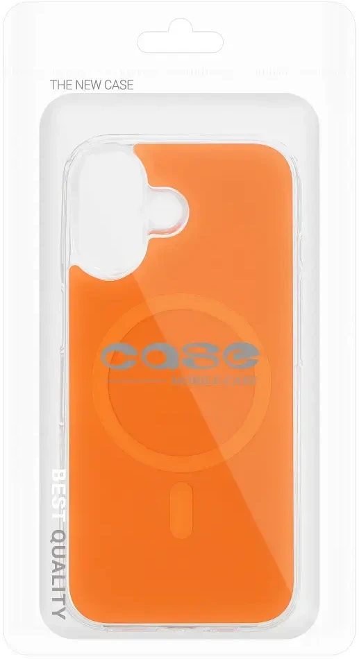 Fusion Accessories Tel Protect Glossy Magsafe dėklas skirtas Apple iPhone 16 oranžinės spalvos
