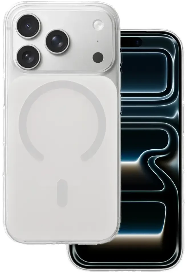 Toptel Tel Protect Glossy Magsafe dėklas skirtas Apple iPhone 17 Pro Max baltos spalvos