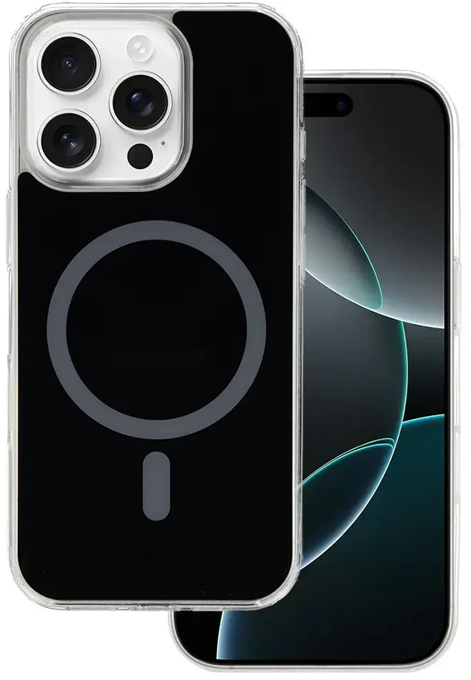 Fusion Accessories Tel Protect Glossy Magsafe dėklas skirtas Apple iPhone 16 Pro juodos spalvos