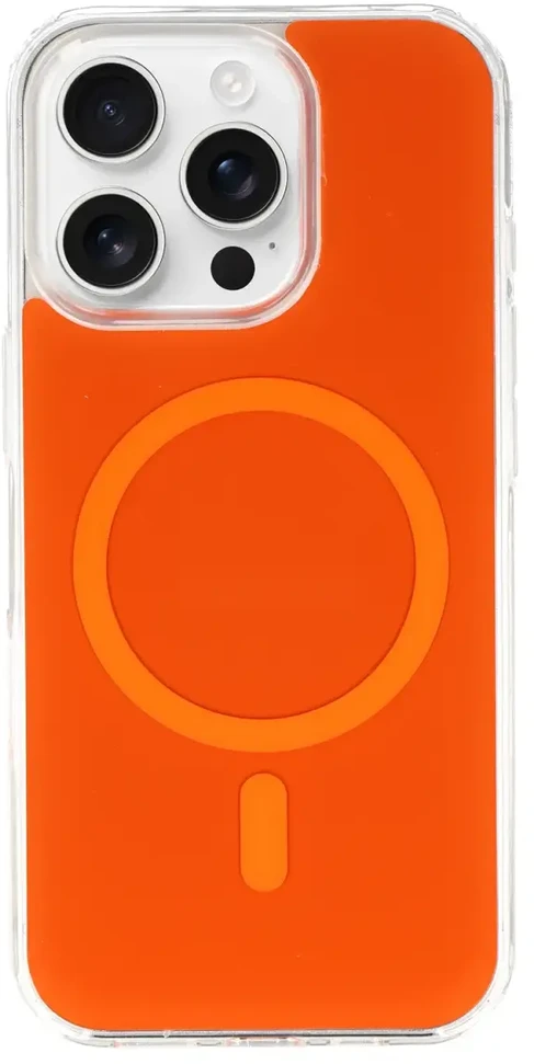 Fusion Accessories Tel Protect Glossy Magsafe dėklas skirtas Apple iPhone 16 Pro oranžinės spalvos