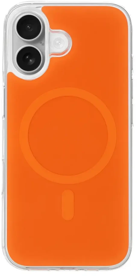 Fusion Accessories Tel Protect Glossy Magsafe dėklas skirtas Apple iPhone 16 oranžinės spalvos