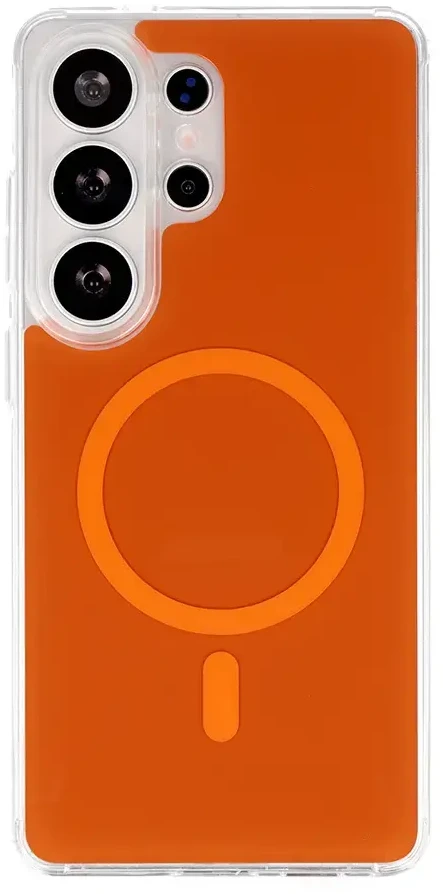 Toptel Tel Protect Glossy Magsafe dėklas skirtas Samsung Galaxy S25 Ultra oranžinės spalvos