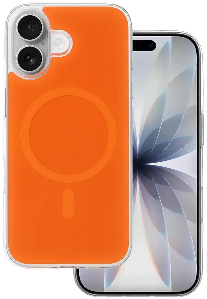 Toptel Tel Protect Glossy Magsafe dėklas skirtas Apple iPhone 17 oranžinės spalvos