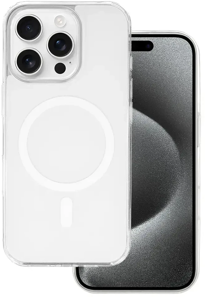 Fusion Accessories Tel Protect Glossy Magsafe dėklas skirtas Apple iPhone 14 Pro baltos spalvos