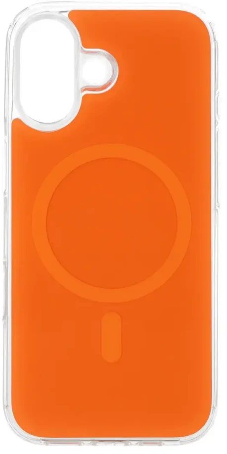 Fusion Accessories Tel Protect Glossy Magsafe dėklas skirtas Apple iPhone 16 oranžinės spalvos