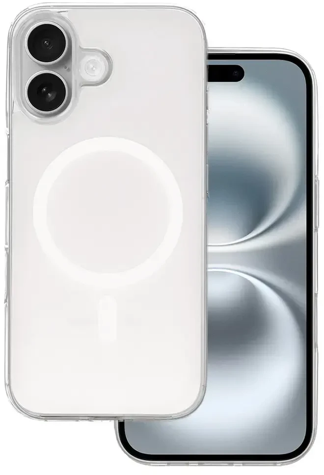 Fusion Accessories Tel Protect Glossy Magsafe dėklas skirtas Apple iPhone 16 baltos spalvos