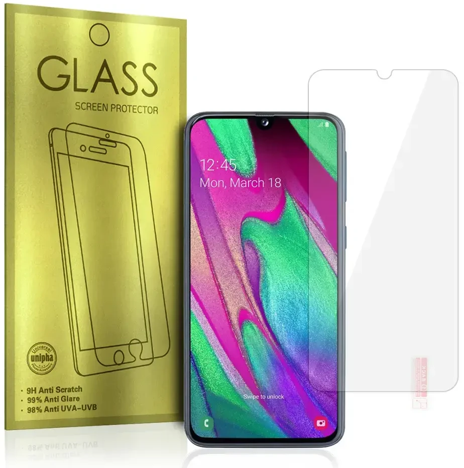 Fusion Accessories Topt Apsauginis stiklas Gold skirtas Samsung Galaxy A40