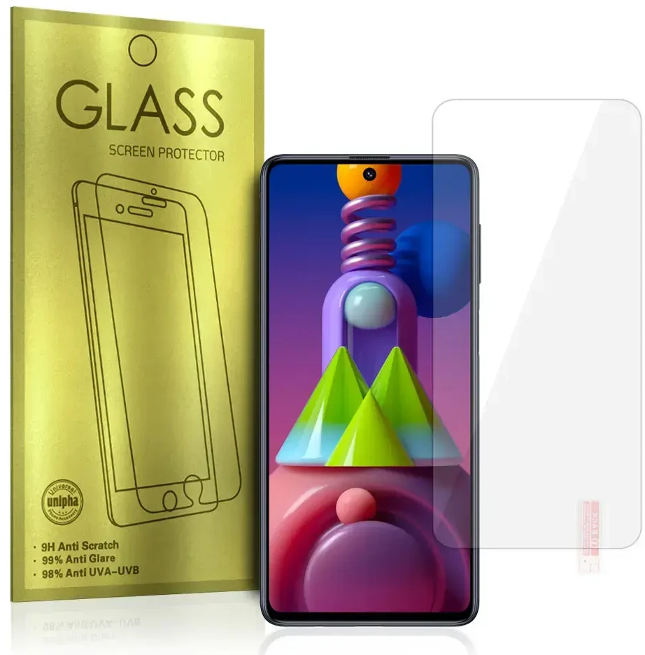Fusion Accessories Topt Apsauginis stiklas Gold skirtas Samsung Galaxy M51/M52 5G