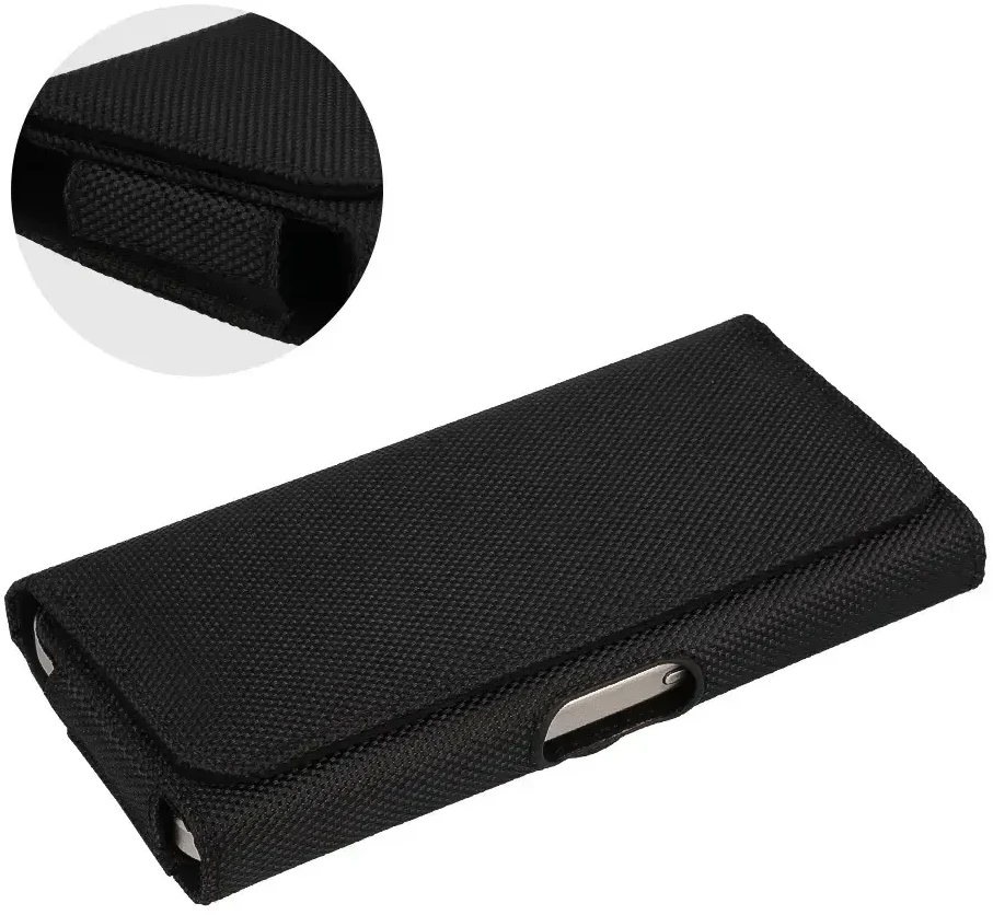 Dėklas Fusion Accessories Topt HIT Belt Holster (SIZE XL) skirtas Apple iPhone 15 Pro Max/Samsung A54 5G/A52/S24 Plus/S20 FE design 2 juodas (167×83 mm)