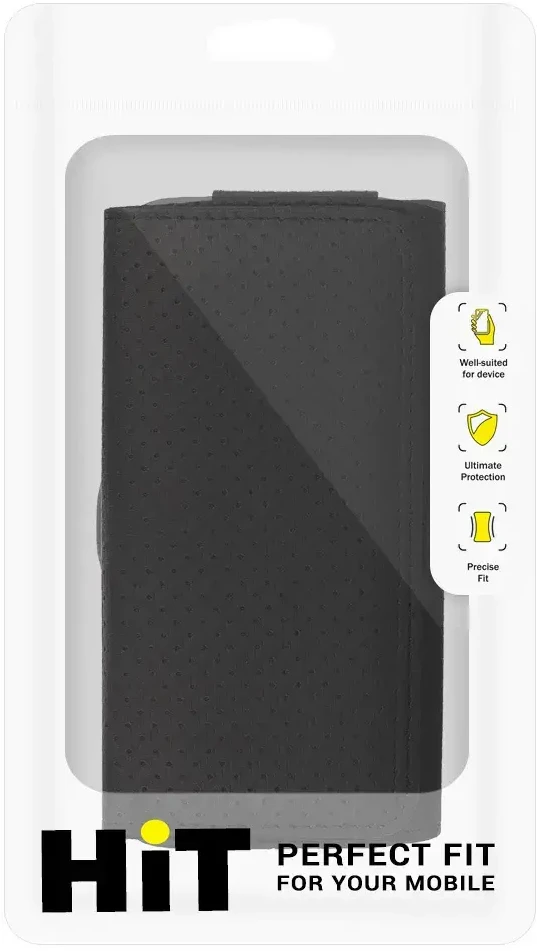 Dėklas Fusion Accessories Topt HIT Belt Holster (SIZE XL) skirtas Apple iPhone 15 Pro Max/Samsung A54 5G/A52/S24 Plus/S20 FE design 3 juodas (167×83 mm)