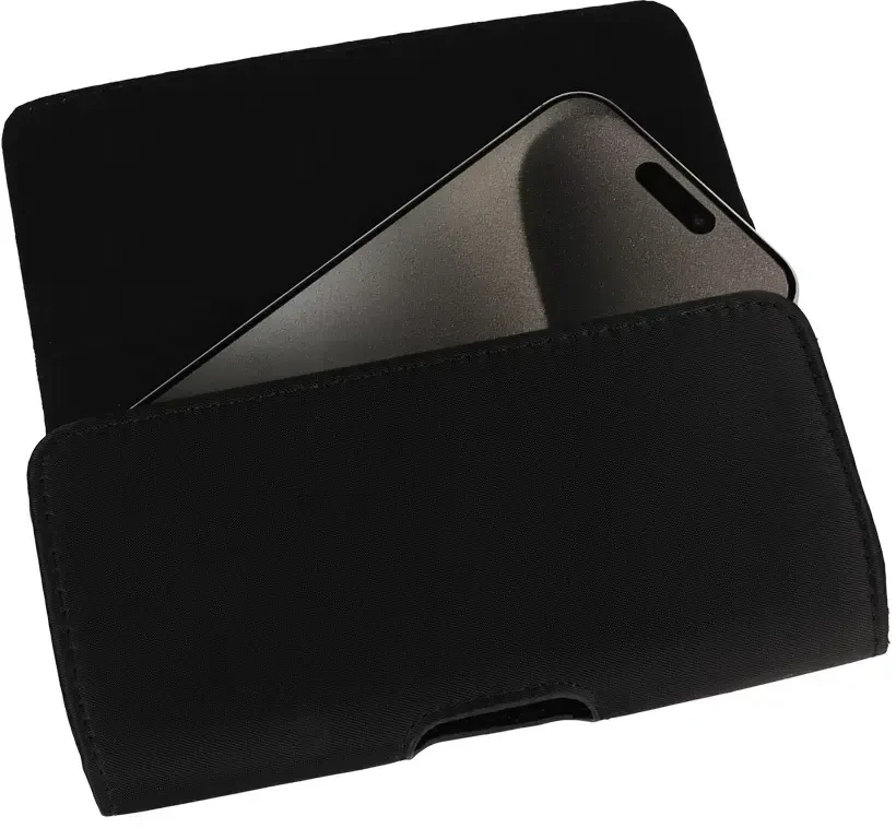 Dėklas Toptel Topt HIT Belt Holster (SIZE XL) skirtas Apple iPhone 15 Pro Max/Samsung A54 5G/A52/S24 Plus/S20 FE design 1 juodas (167×83 mm)