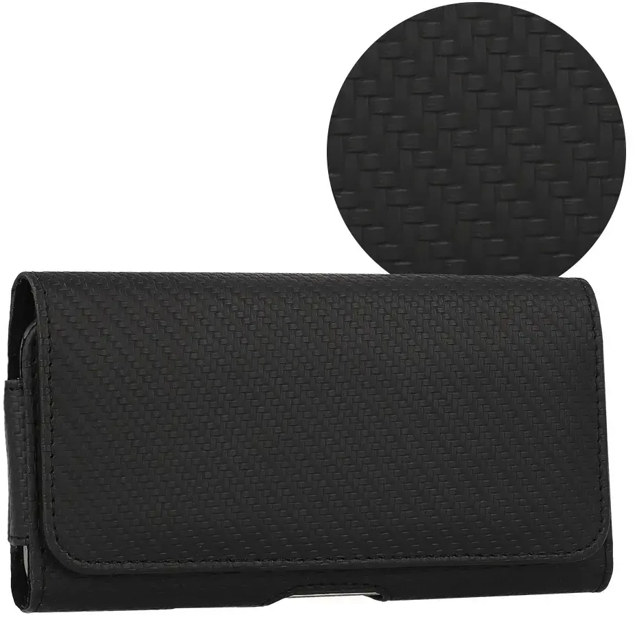 Dėklas Fusion Accessories Topt HIT Belt Holster (SIZE XL) skirtas Apple iPhone 15 Pro Max/Samsung A54 5G/A52/S24 Plus/S20 FE design 3 juodas (167×83 mm)
