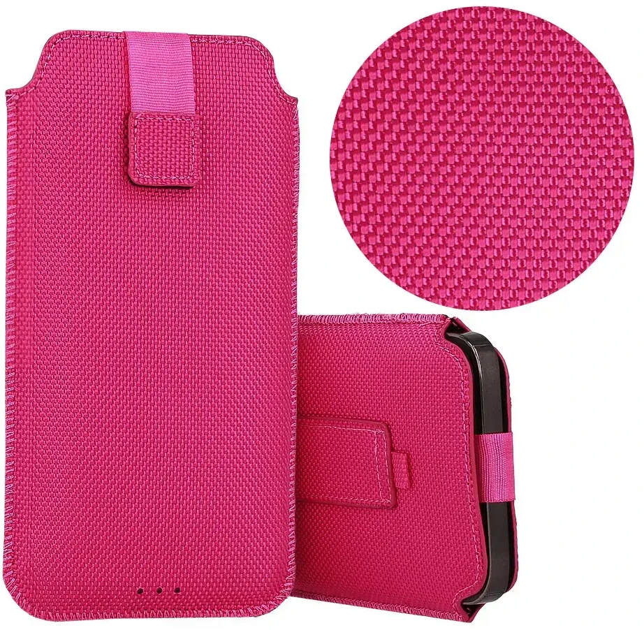 Dėklas Fusion Accessories Topt HIT maišelis telefonui (Dydis XL) Apple iPhone 14/14 Pro/Apple iPhone 15/15 Pro/Samsung S23/S23 Plus/S24/S24 Plus/A15/A54 5G design 2 rožinės spalvos