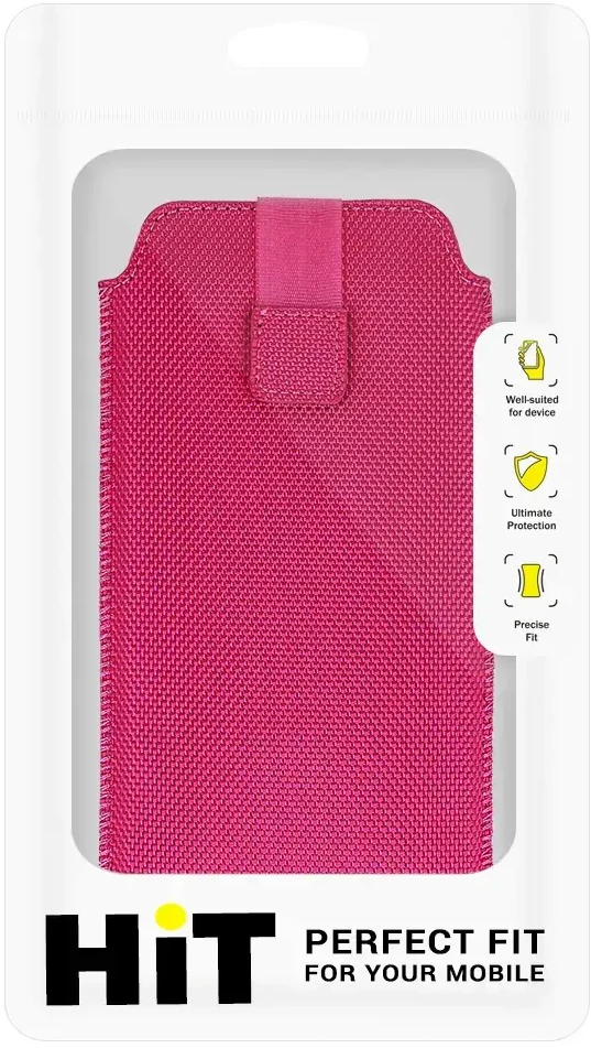 Dėklas Fusion Accessories Topt HIT maišelis telefonui (Dydis XL) Apple iPhone 14/14 Pro/Apple iPhone 15/15 Pro/Samsung S23/S23 Plus/S24/S24 Plus/A15/A54 5G design 2 rožinės spalvos
