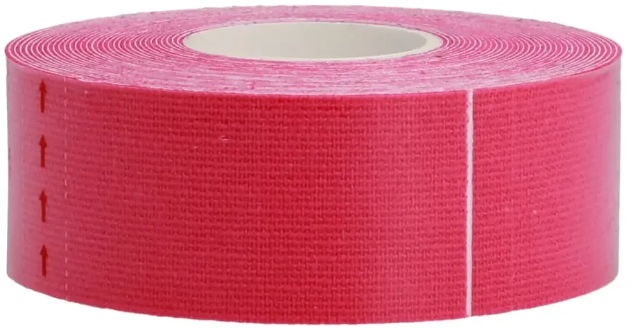 Fusion Accessories Topt Kineziologinis pleistras, 2,5 cm x 5 m rožinės spalvos