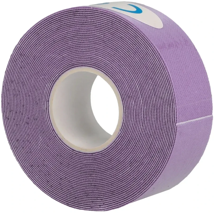 Fusion Accessories Topt Kineziologinis pleistras, 2,5 cm x 5 m violetinės spalvos
