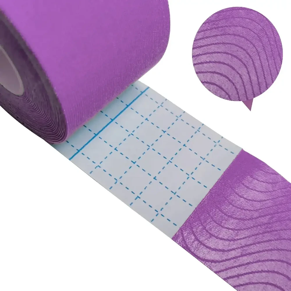 Fusion Accessories Topt Kineziologinis pleistras, 2,5 cm x 5 m violetinės spalvos