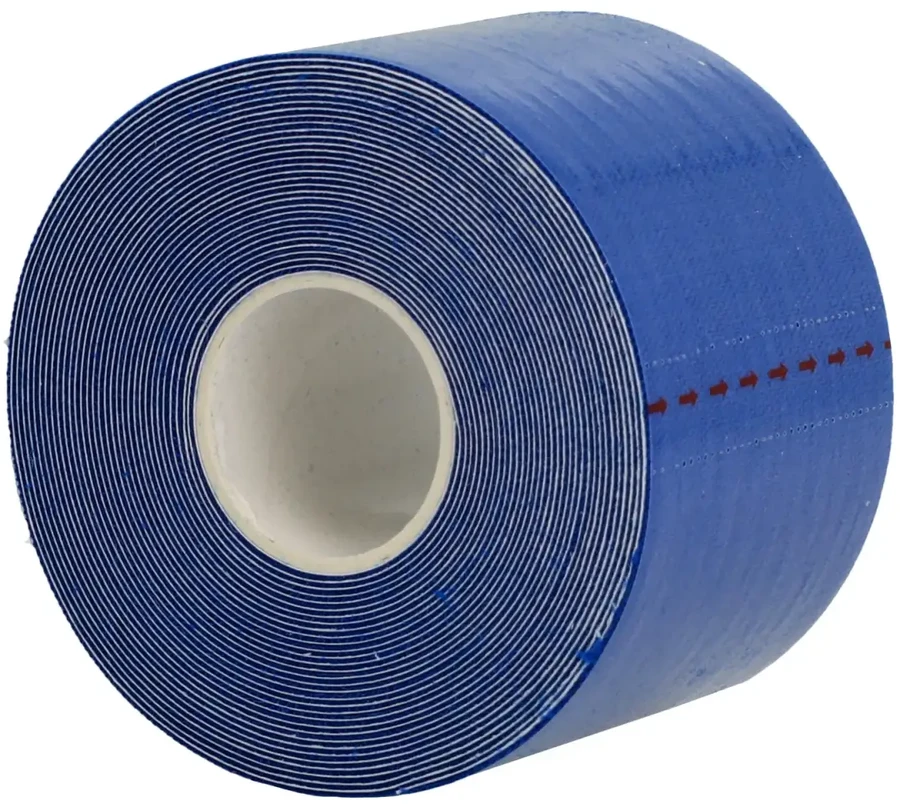 Fusion Accessories Topt Kineziologinis pleistras, 5 cm x 5 m mėlynos spalvos