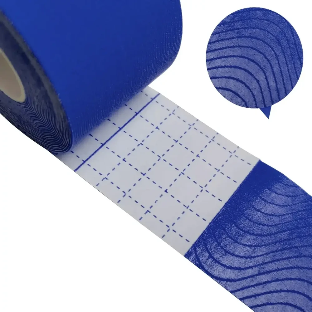 Fusion Accessories Topt Kineziologinis pleistras, 5 cm x 5 m mėlynos spalvos