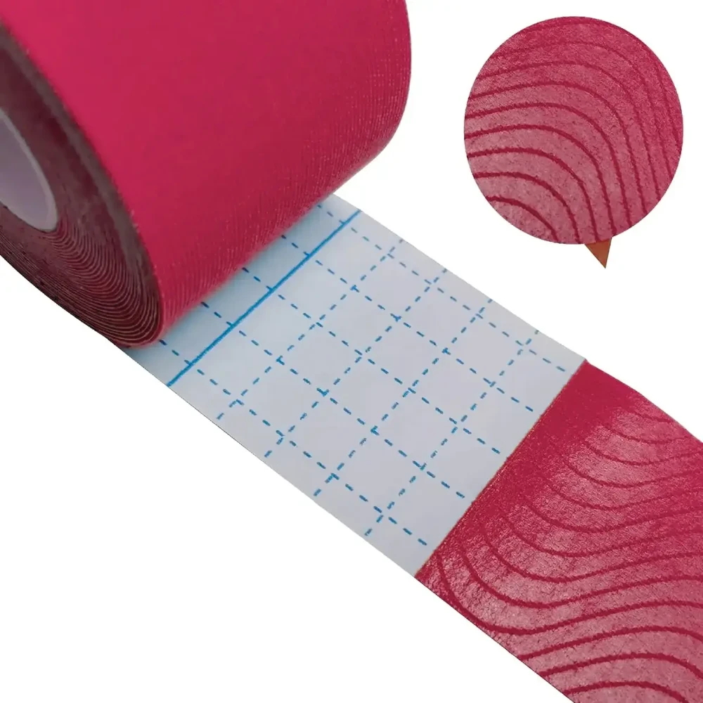 Fusion Accessories Topt Kineziologinis pleistras, 5 cm x 5 m rožinės spalvos
