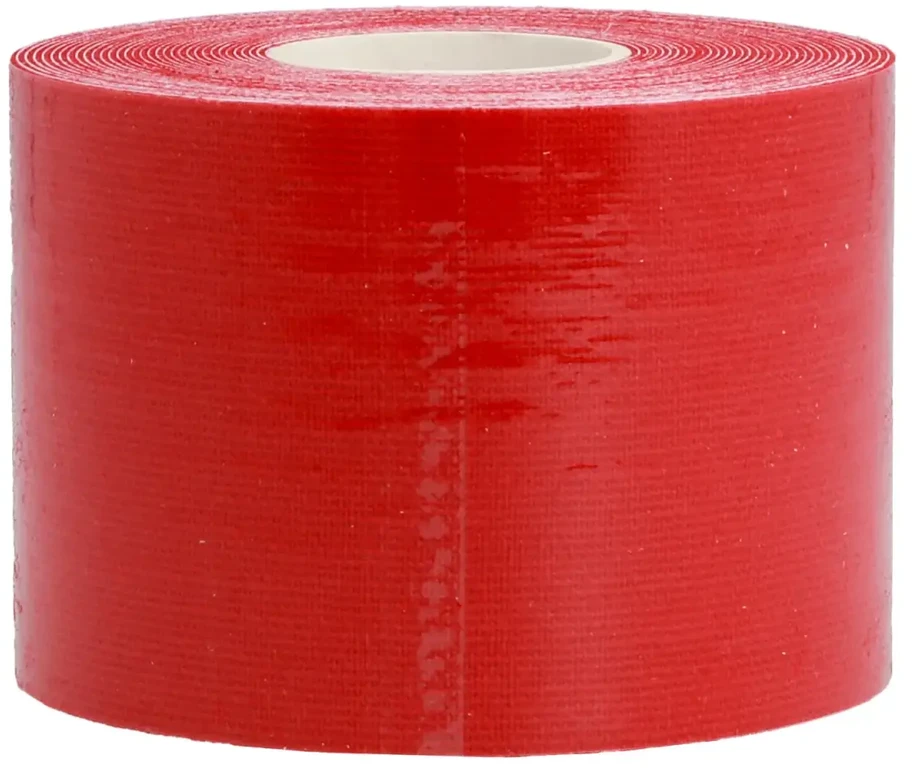 Fusion Accessories Topt Kineziologinis pleistras, 5 cm x 5 m raudonos spalvos