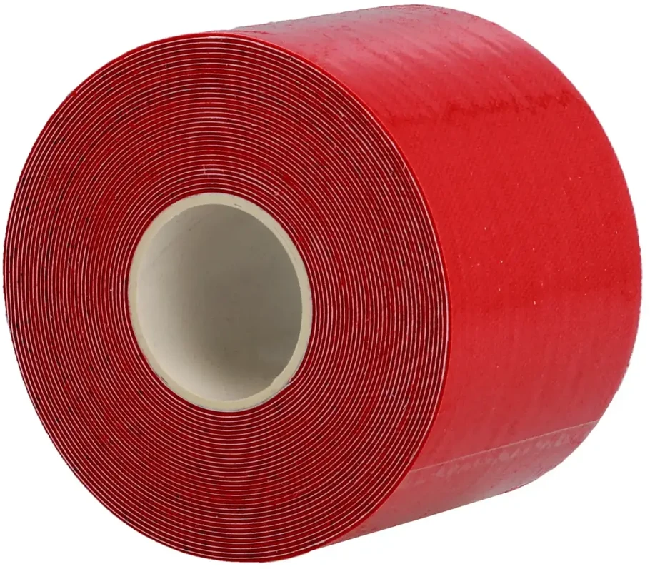 Fusion Accessories Topt Kineziologinis pleistras, 5 cm x 5 m raudonos spalvos