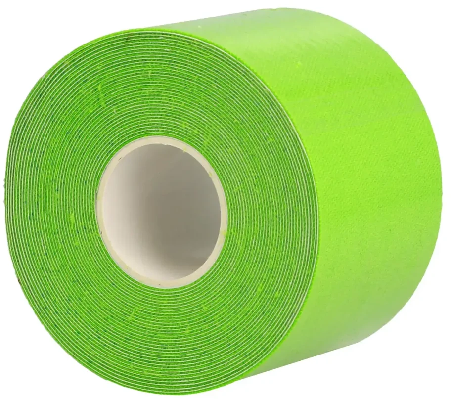 Fusion Accessories Topt Kineziologinis pleistras, 5 cm x 5 m žalios spalvos