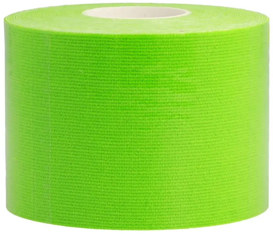 Fusion Accessories Topt Kineziologinis pleistras, 5 cm x 5 m žalios spalvos