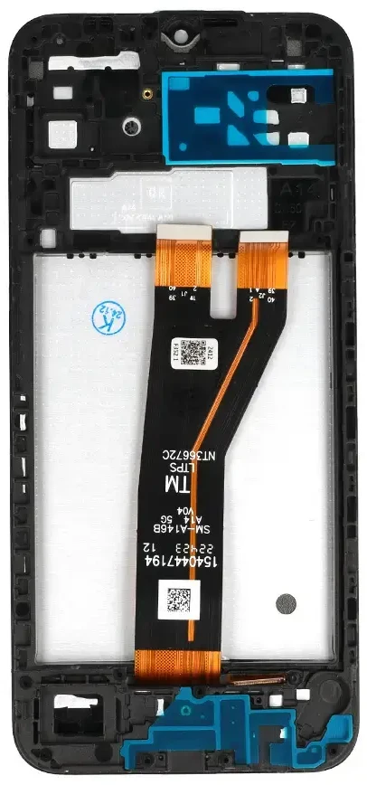 Fusion Accessories Topt LCD Ekranas NCC for Samsung Galaxy A14 5G (A146B/146M) juodas with frame Prime