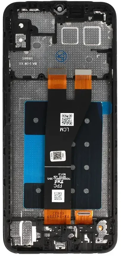 Fusion Accessories Topt LCD Ekranas NCC for Samsung Galaxy A14 5G (A14U/146P) juodas with frame Prime