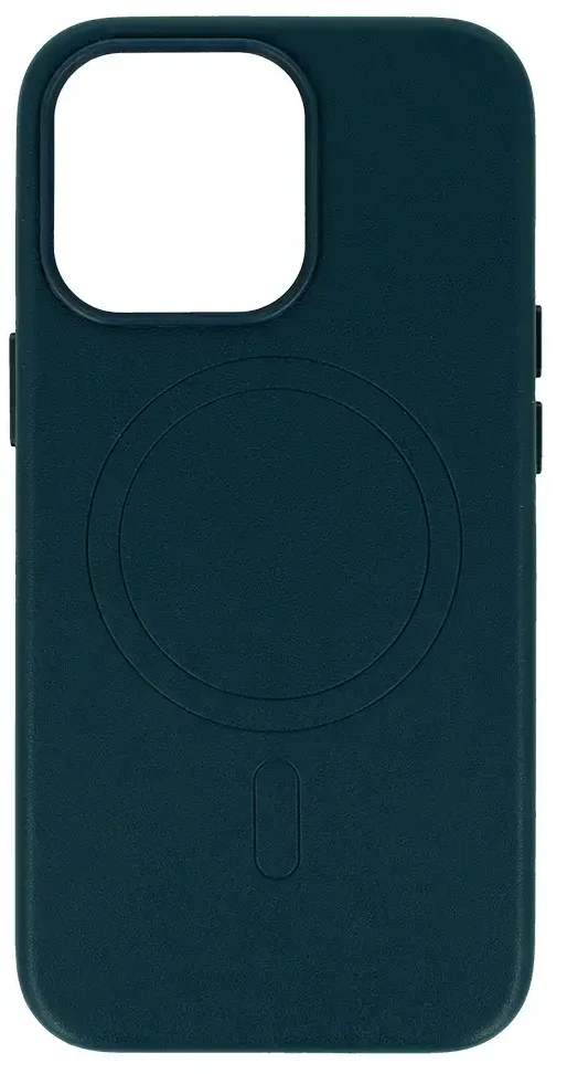 Fusion Accessories Topt MagSafe Leather dėklas skirtas Apple iPhone 15 Plus mėlynos spalvos