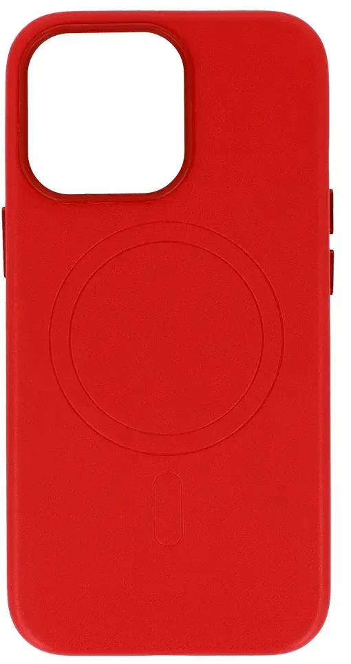 Fusion Accessories Topt MagSafe Leather dėklas skirtas Apple iPhone 15 Plus raudonos spalvos