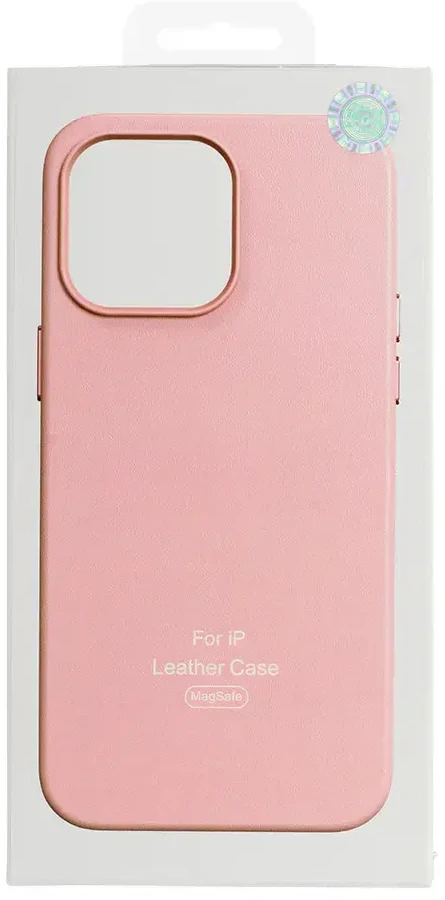 Fusion Accessories Topt MagSafe Leather dėklas skirtas Apple iPhone 15 Plus Light rožinės spalvos