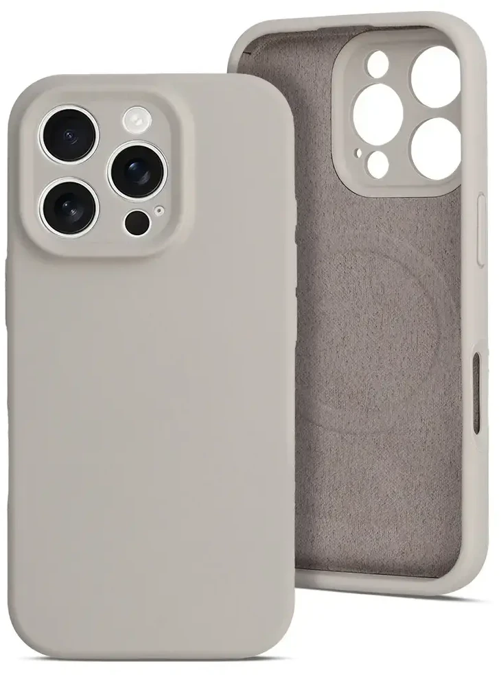 Toptel Topt MagColor Pure dėklas skirtas Apple iPhone 15 Pro latte