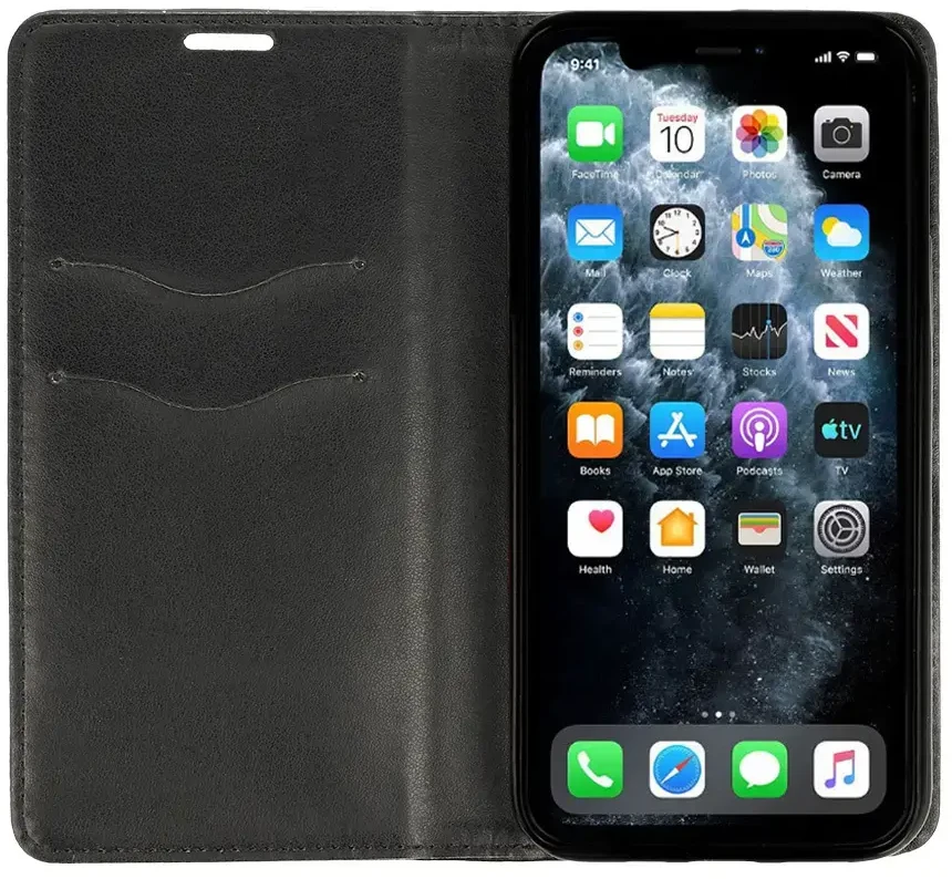 Dėklas Fusion Accessories Topt Magnet Elite Book skirtas Samsung Galaxy S22 Plus juodos spalvos