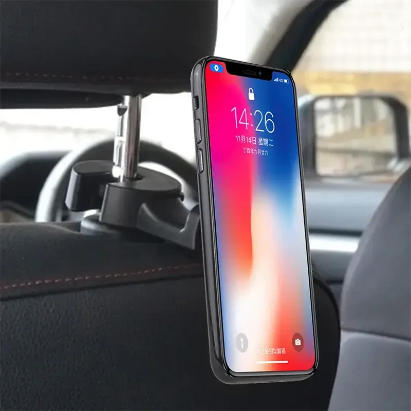 Fusion Accessories Topt Magnetic automobilinis laikiklis headrest mount Type 2 juodos spalvos-red