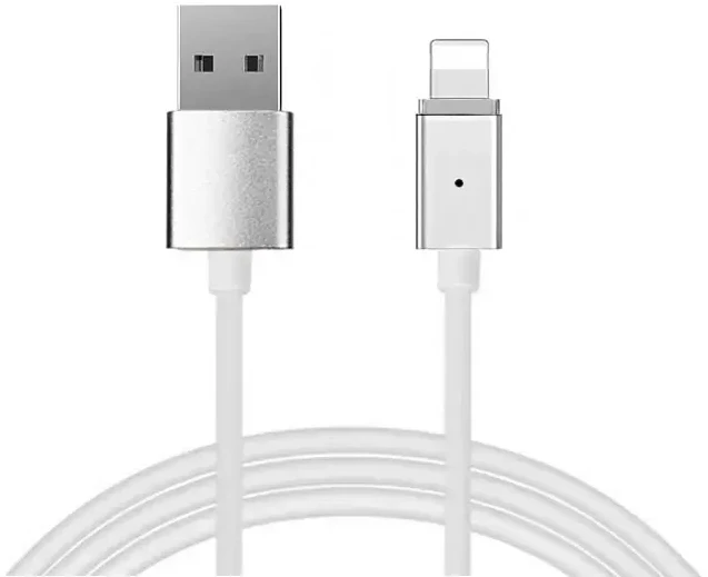 Toptel Magnetinis 1 tipo USB jungties kabelis su „Lightning“ jungtimi ir nuimamu kištuku, skirtas iPhone 5/6//7/8/X, 1 metro ilgio, lizdinėje plokštelėje
