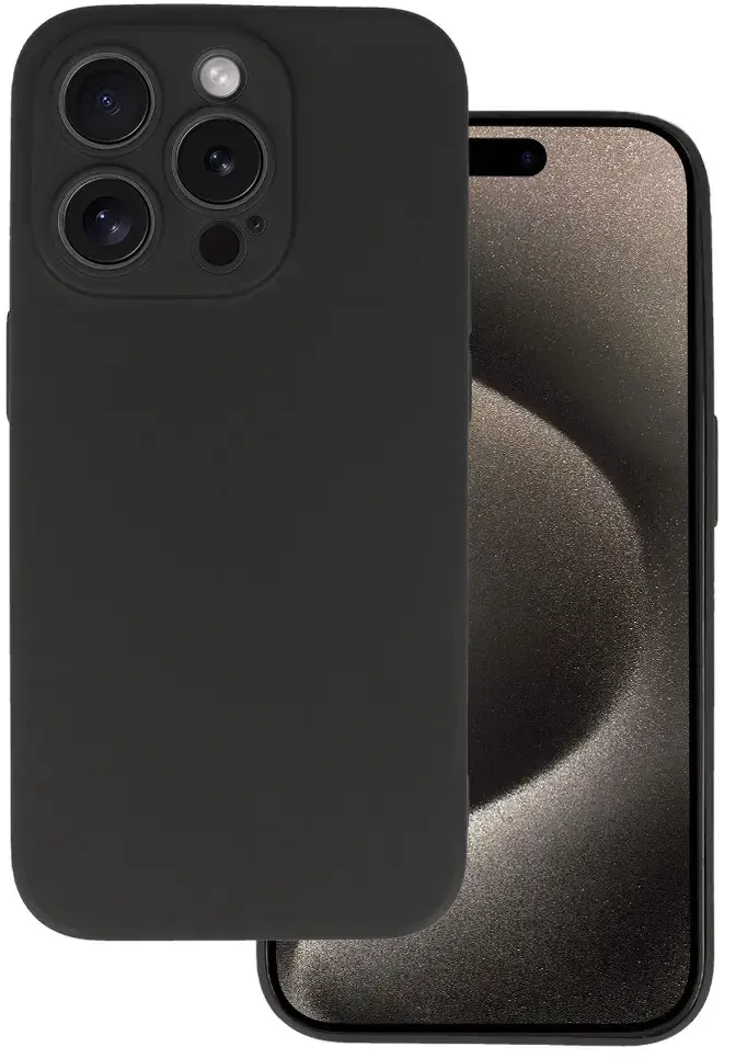 Dėklas Fusion Accessories Topt Galinis dangtelis Matinis skirtas Apple iPhone 15 Pro juodos spalvos