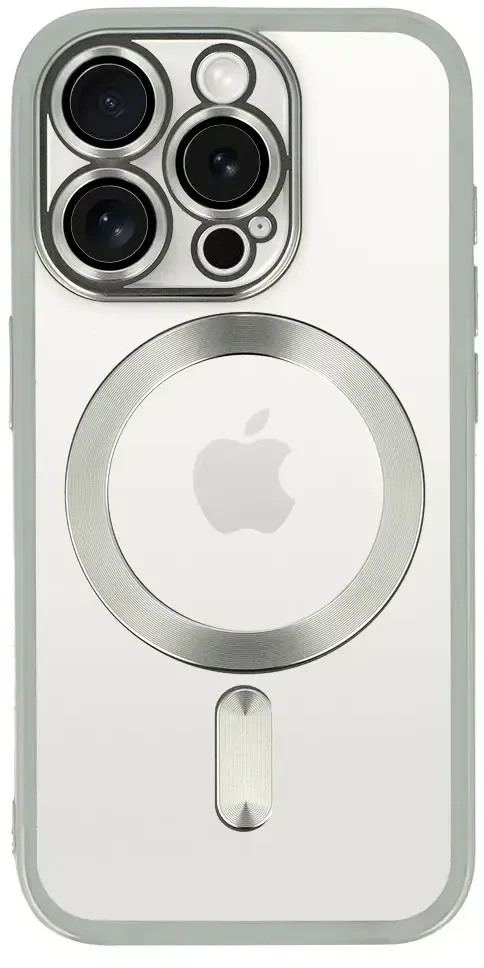 Fusion Accessories Topt Metallic Magsafe dėklas skirtas Samsung Galaxy S25 sidabro spalvos