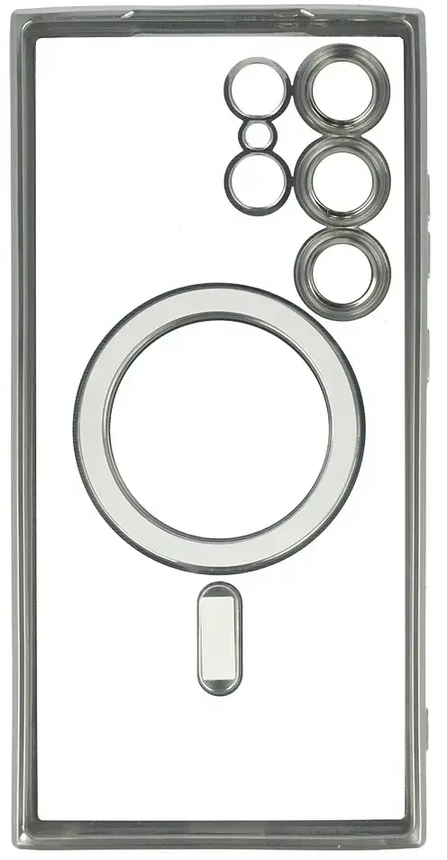 Fusion Accessories Topt Metallic Magsafe dėklas skirtas Samsung Galaxy S24 sidabro spalvos