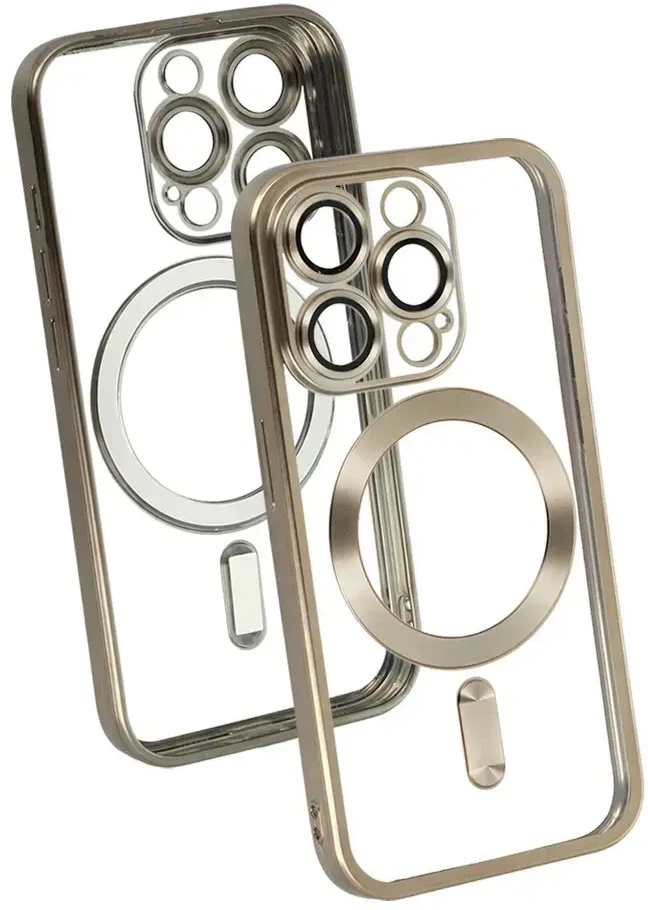 Toptel Topt Metallic Magsafe dėklas skirtas Apple iPhone 15 Plus Titanium
