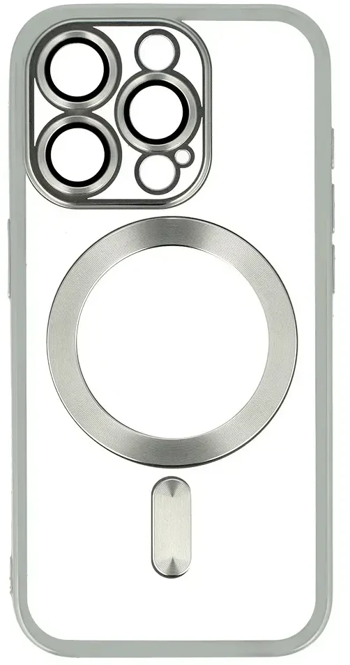 Fusion Accessories Topt Metallic Magsafe dėklas skirtas Apple iPhone 15 Plus sidabro spalvos