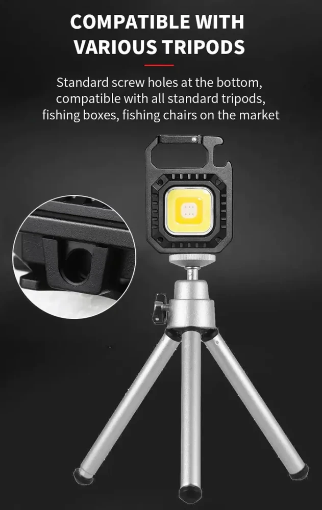 Fusion Accessories Topt Mini žibintuvėlis LED raktų pakabukas W5130 Type C