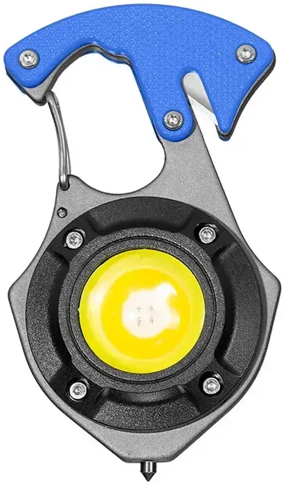 Fusion Accessories Topt Mini žibintuvėlis LED raktų pakabukas W5143 Type C with 2 screwdriver bits mėlynas